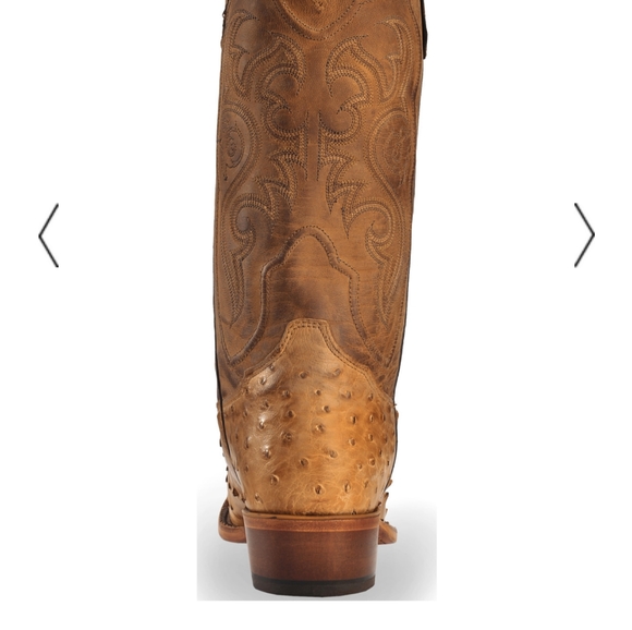 Mens Tony Lama full quill ostrich boots - Picture 3 of 3